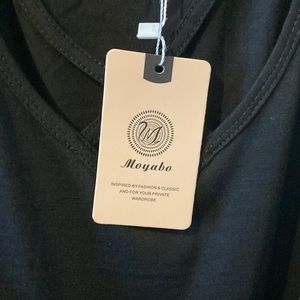 Black, jersey like  tank dress.